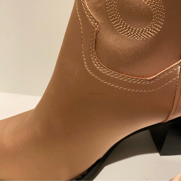 Jeffrey Campbell Free People Dagget Embroidered Satin Western Cowboy Boots | 10 - Picture 10 of 14